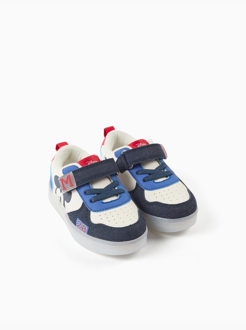 Scarpe da ginnastica con luci con stampa Mickey Beige chiaro - Kiabi
