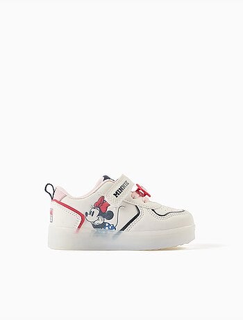 Scarpe da ginnastica con luci con stampa Minnie