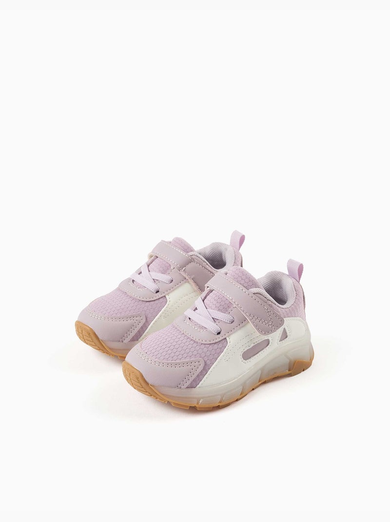 Scarpe da ginnastica con luci e suola antiscivolo Malva lilla - Kiabi
