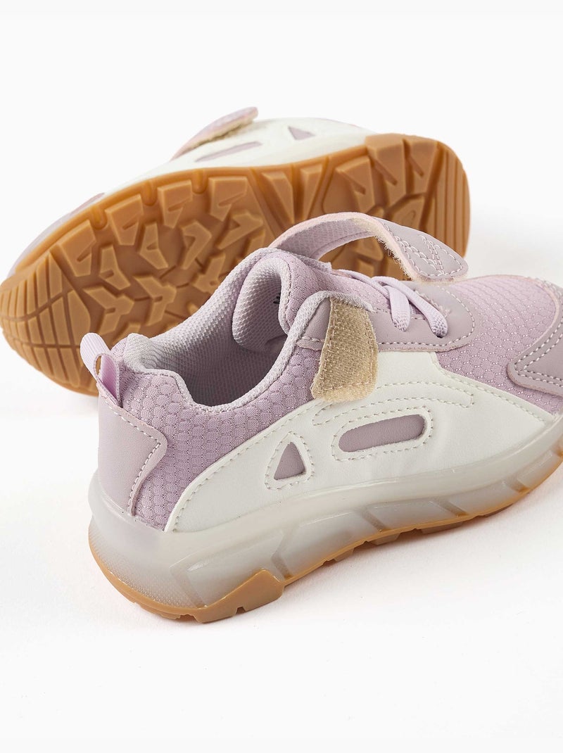 Scarpe da ginnastica con luci e suola antiscivolo Malva lilla - Kiabi