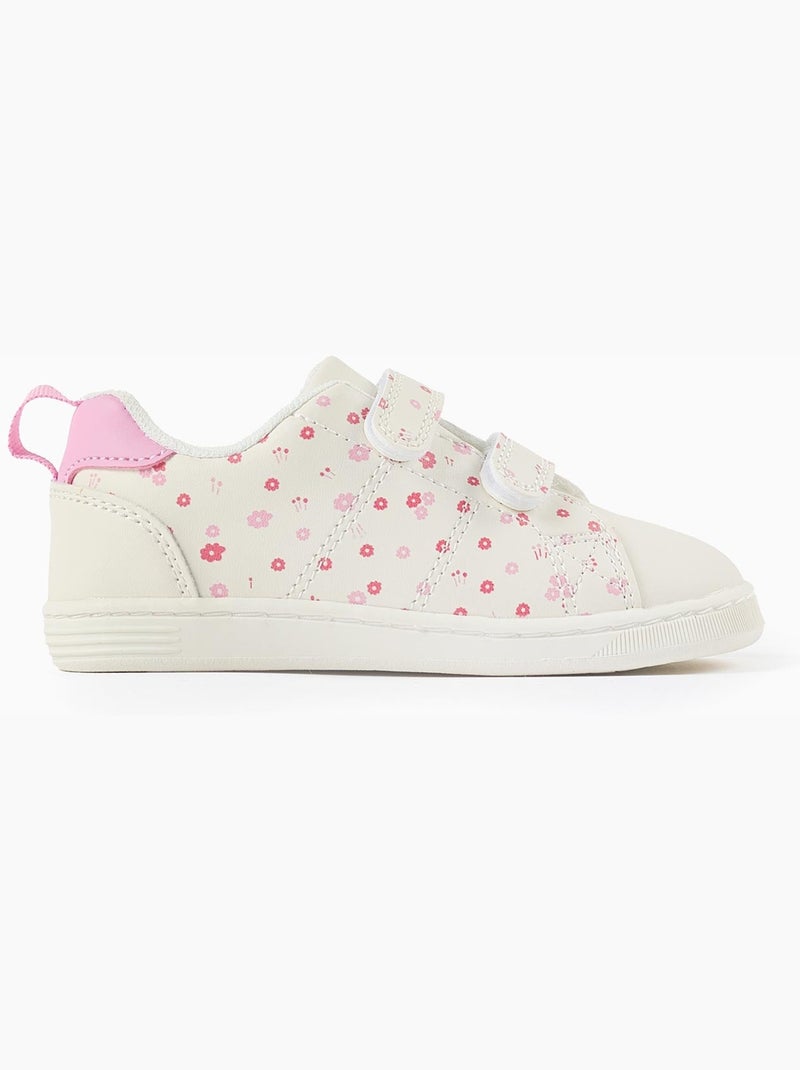 Scarpe da ginnastica con motivo floreale Rosa - Kiabi