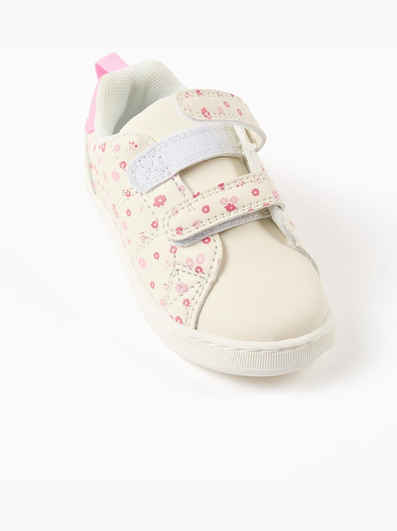 Scarpe da ginnastica con motivo floreale Rosa - Kiabi