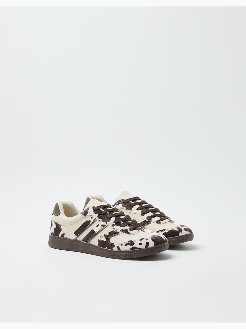 Scarpe da ginnastica con stampa animale, MO Fashion Marrone - Kiabi