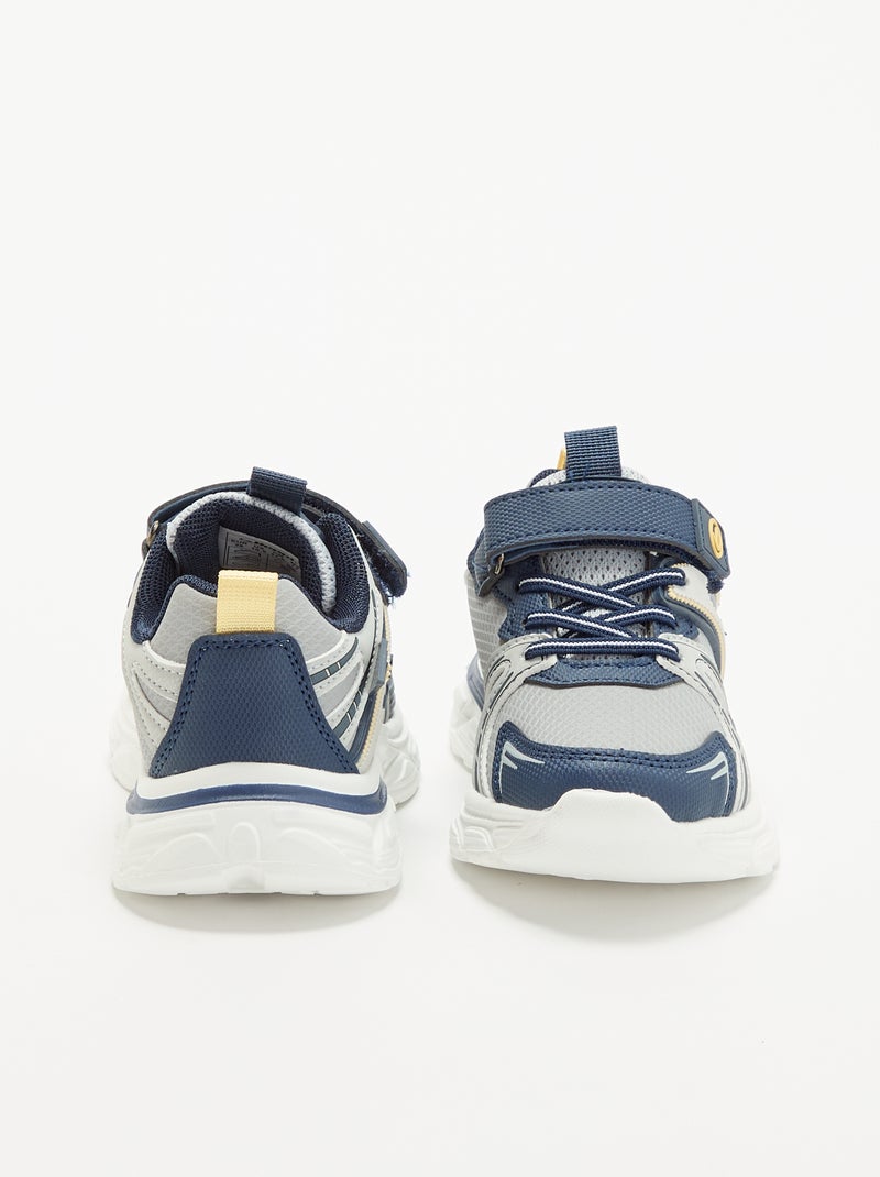 Scarpe da ginnastica con strappi e lacci elastici Blu - Kiabi