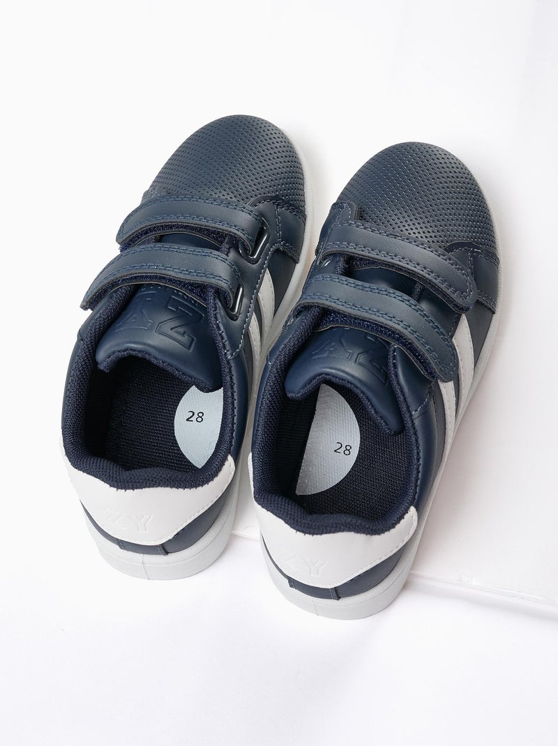 Scarpe da ginnastica con strisce Blu scuro - Kiabi