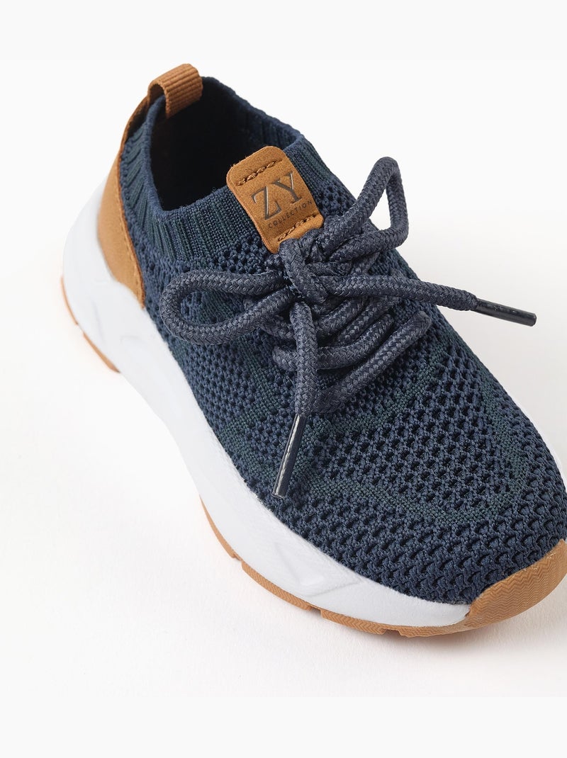 Scarpe da ginnastica flyknit con lacci Blu Blu - Kiabi