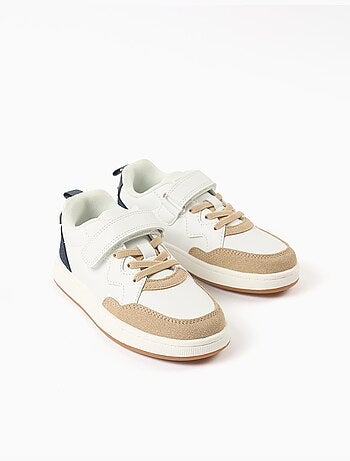 Scarpe da ginnastica in doppio tessuto con chiusura a strappo