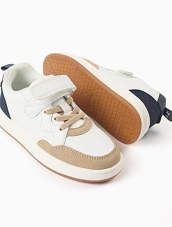 Scarpe da ginnastica in doppio tessuto con chiusura a strappo