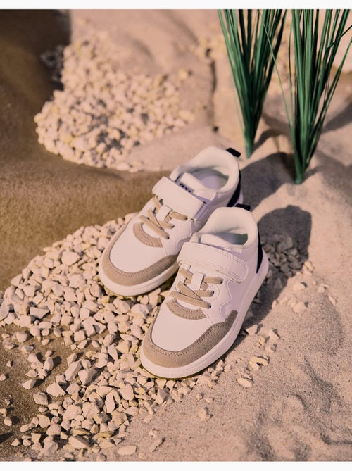 Scarpe da ginnastica in doppio tessuto con chiusura a strappo - Kiabi