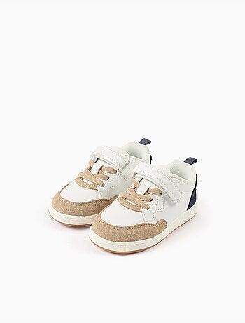 Scarpe da ginnastica in doppio tessuto con chiusura a strappo