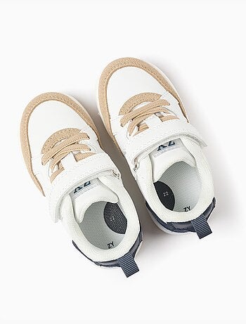 Scarpe da ginnastica in doppio tessuto con chiusura a strappo