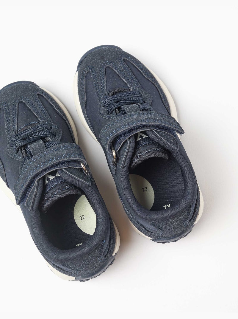 Scarpe da ginnastica in doppio tessuto con suola antiscivolo Blu Blu - Kiabi