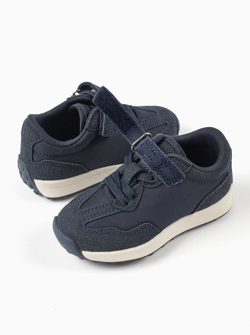 Scarpe da ginnastica in doppio tessuto con suola antiscivolo Blu Blu - Kiabi
