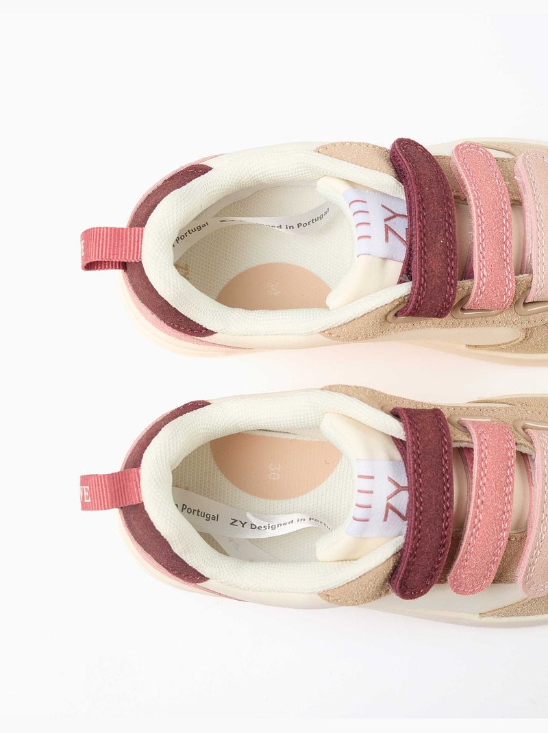 Scarpe da ginnastica in doppio tessuto ZY Move Rosa - Kiabi