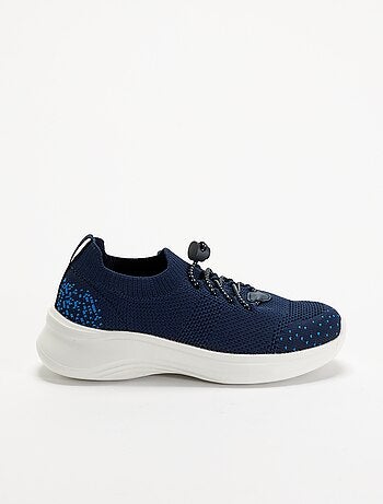 Scarpe da ginnastica in mesh con lacci e stopper