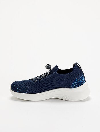 Scarpe da ginnastica in mesh con lacci e stopper