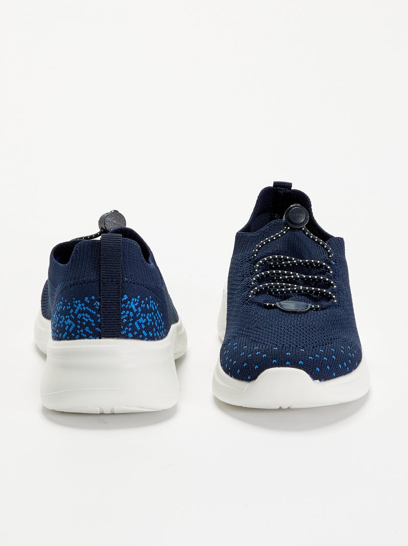 Scarpe da ginnastica in mesh con lacci e stopper Blu - Kiabi