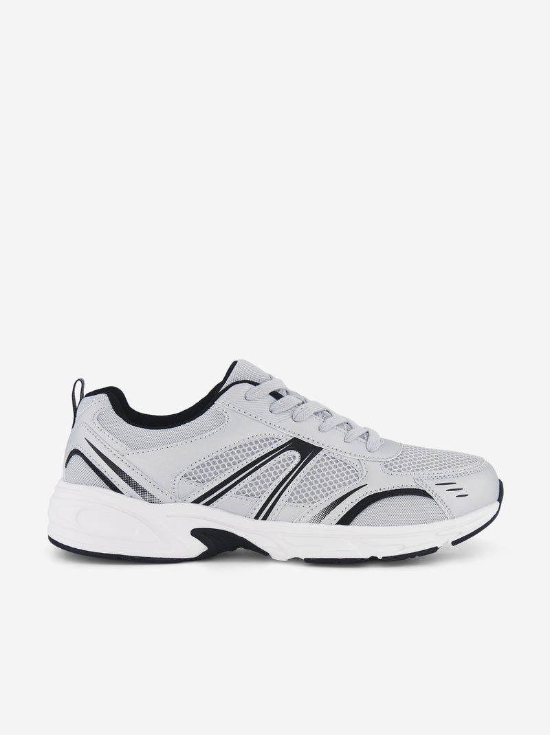 Scarpe da ginnastica in mesh Grigio - Kiabi