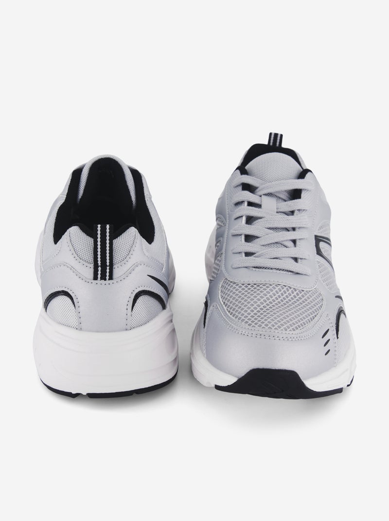 Scarpe da ginnastica in mesh Grigio - Kiabi