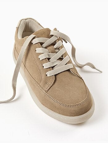 Scarpe da ginnastica in suede con lacci