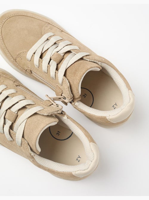 Scarpe da ginnastica in suede con lacci - Kiabi