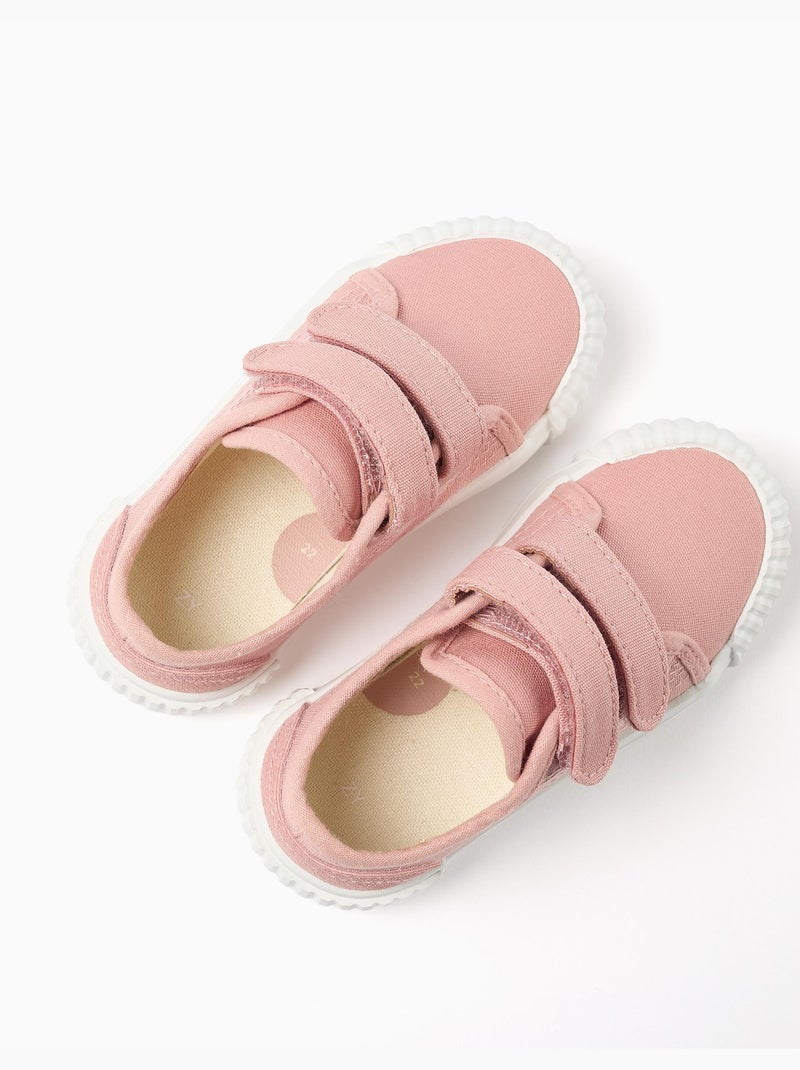 Scarpe da ginnastica in tela con suola antiscivolo Rosa chiaro - Kiabi