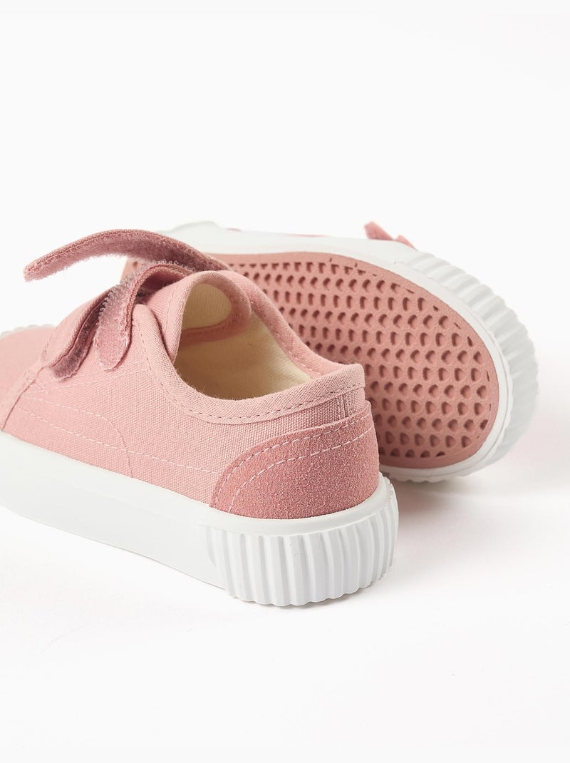 Scarpe da ginnastica in tela con suola antiscivolo Rosa chiaro - Kiabi