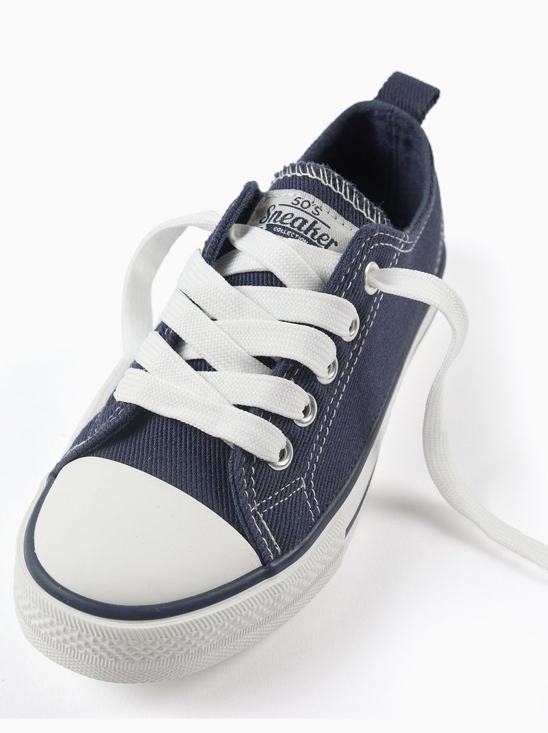 Scarpe da ginnastica in tela e denim Blu scuro - Kiabi