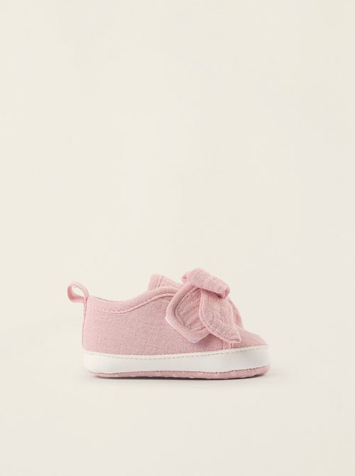 Scarpe da ginnastica in tessuto con fiocco - Kiabi