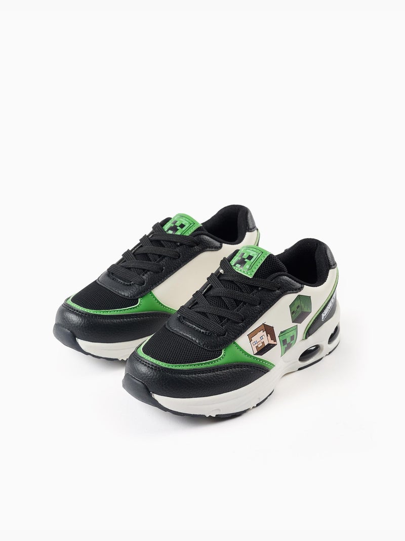 Scarpe da ginnastica Minecraft con lacci Nero Nero - Kiabi