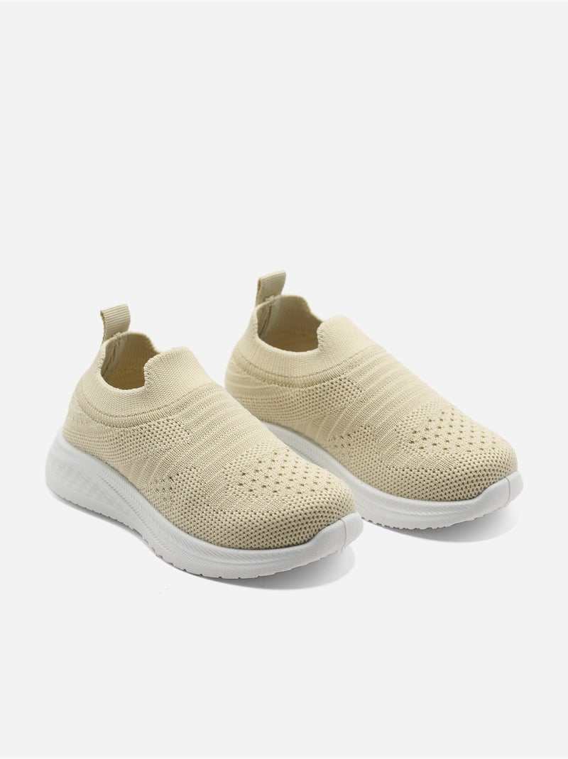Scarpe da ginnastica senza lacci Beige - Kiabi