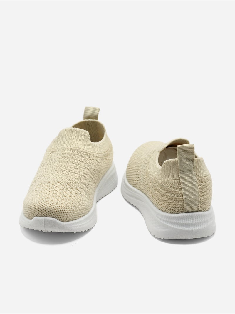 Scarpe da ginnastica senza lacci Beige - Kiabi