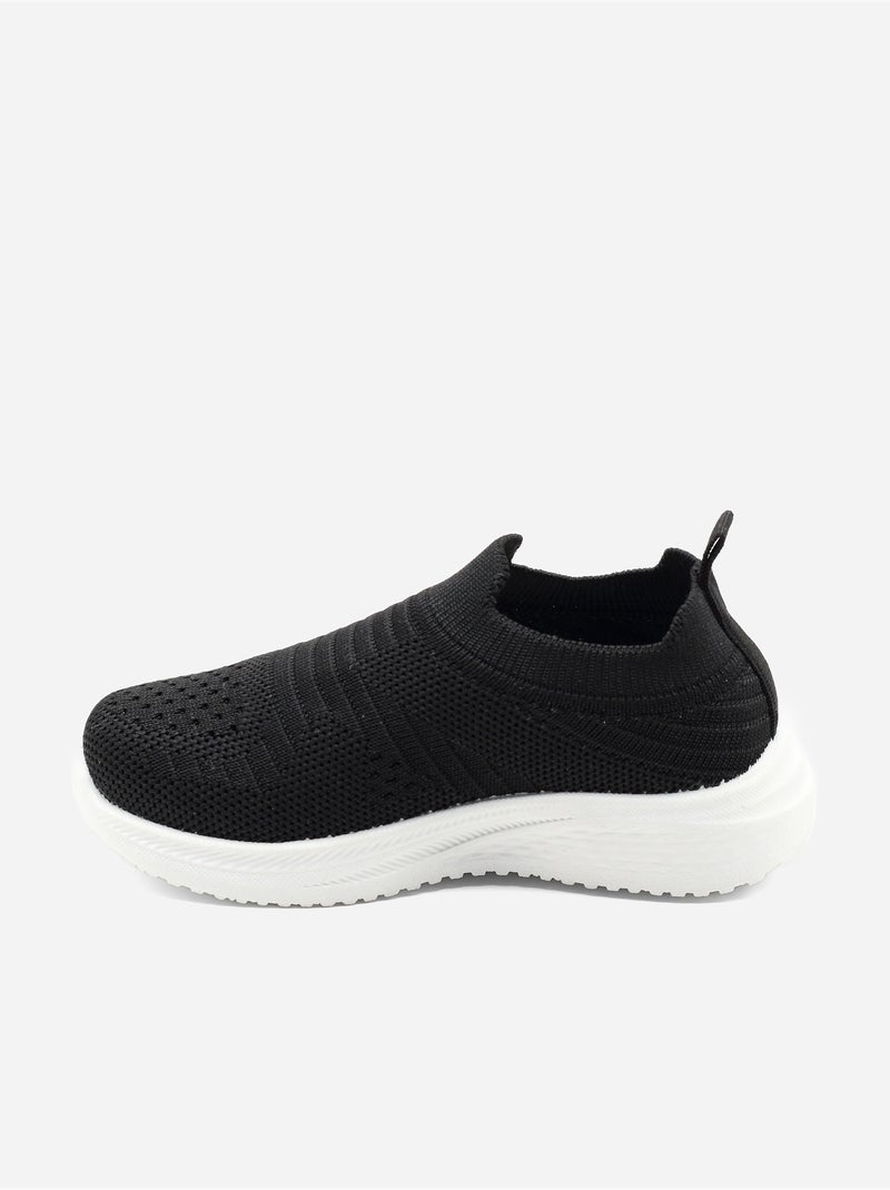 Scarpe da ginnastica senza lacci Nero Bianco - Kiabi