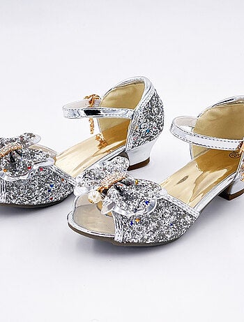 Scarpe da principessa con tacco glitter per bambina costume | Labay