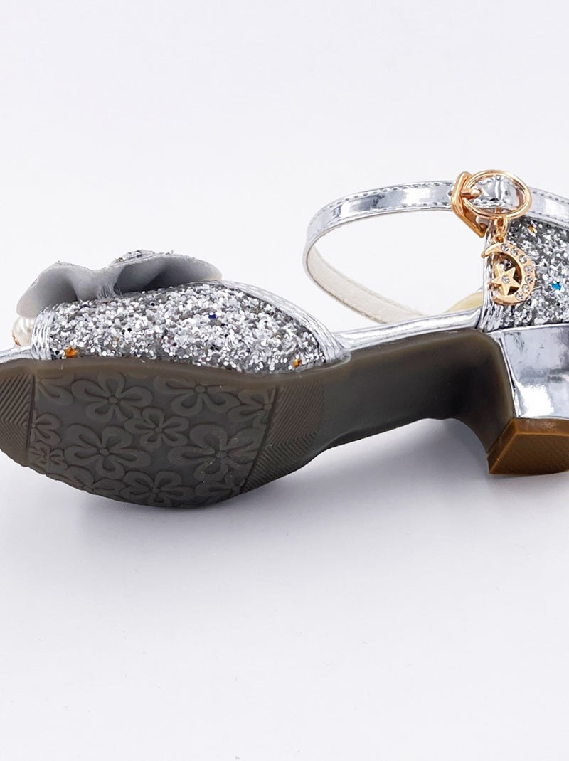 Scarpe da principessa con tacco glitter per bambina costume | labay | labay Argentato - Kiabi