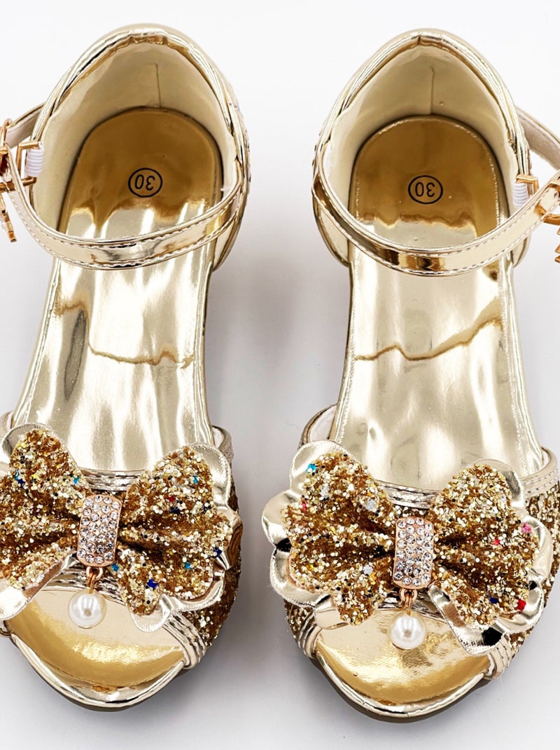 Scarpe da principessa con tacco glitter per bambina costume | labay | labay Dorato/Oro - Kiabi