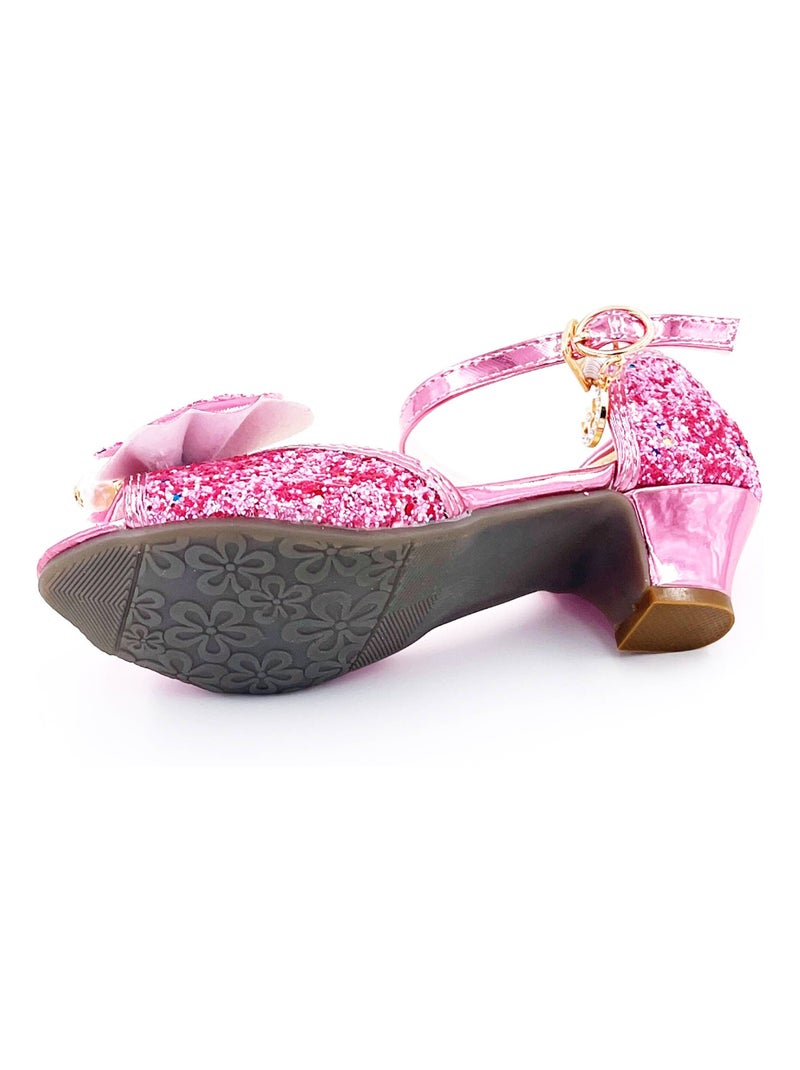 Scarpe da principessa con tacco glitter per bambina costume | labay | labay Rosa - Kiabi