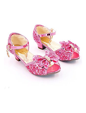 Scarpe da principessa con tacco glitter per bambina costume | Labay