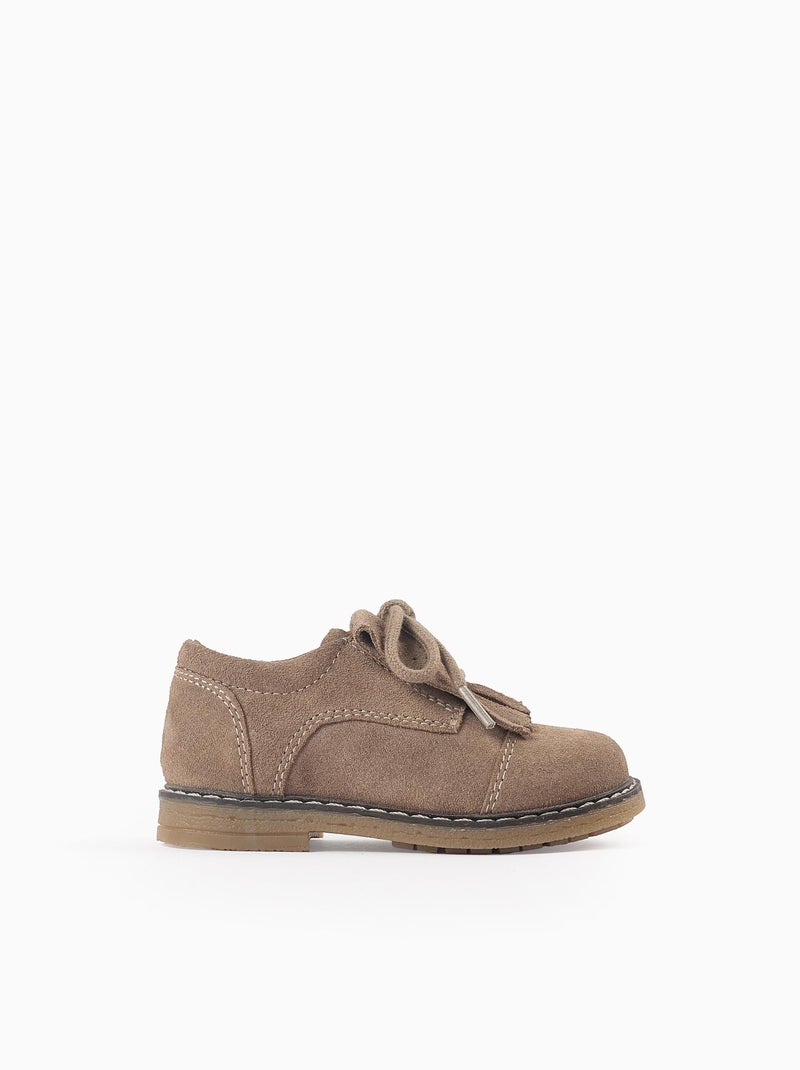 Scarpe  in pelle scamosciata Beige chiaro - Kiabi
