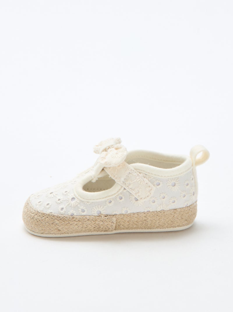 Scarpe in tela macramè Beige - Kiabi