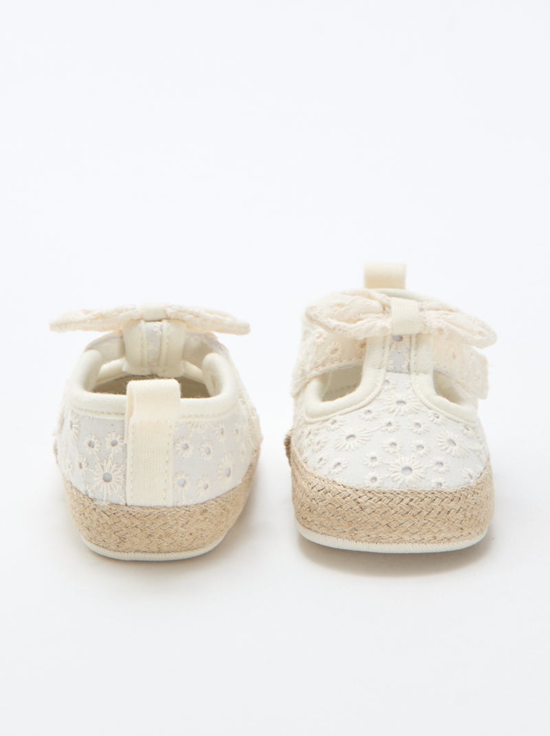 Scarpe in tela macramè Beige - Kiabi