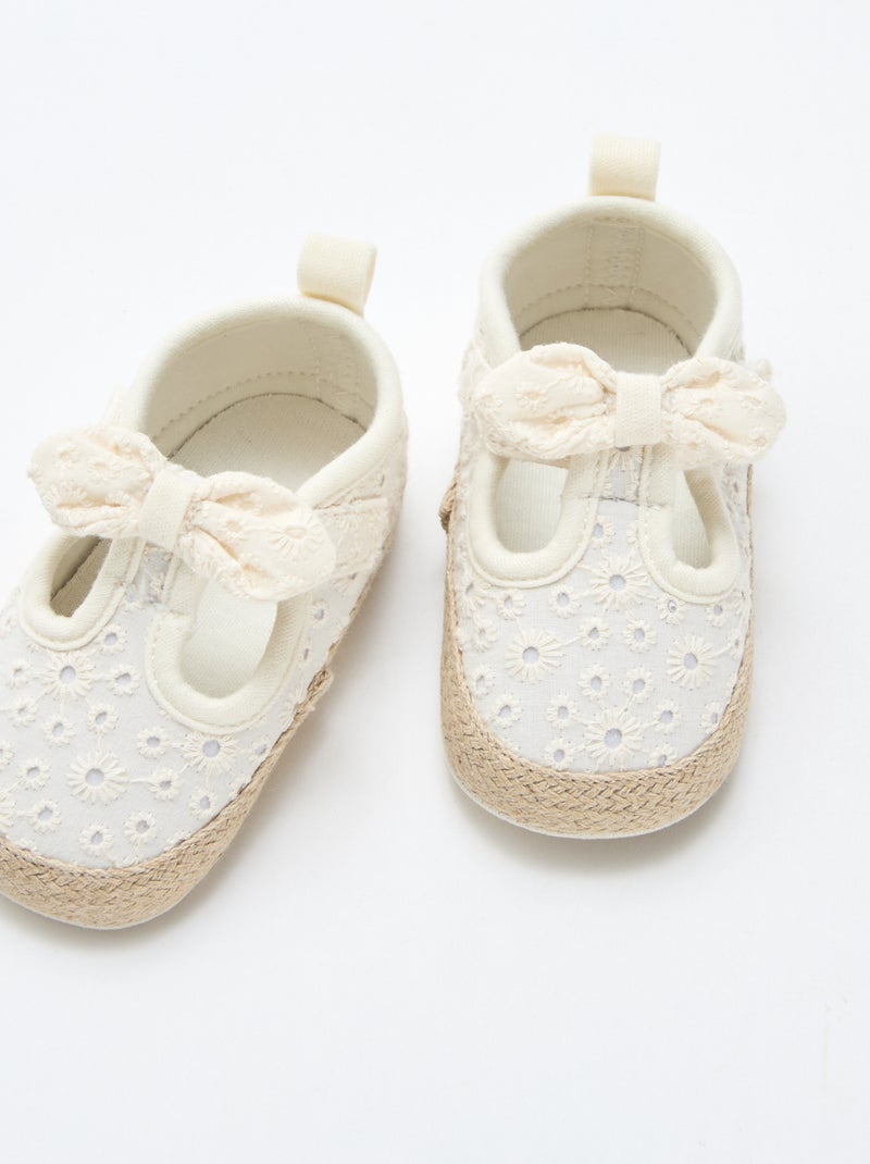 Scarpe in tela macramè Beige - Kiabi