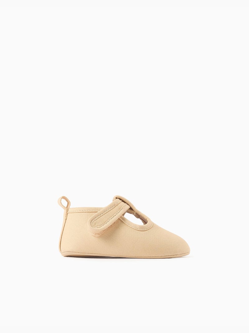Scarpe in twill con fodera Beige chiaro - Kiabi
