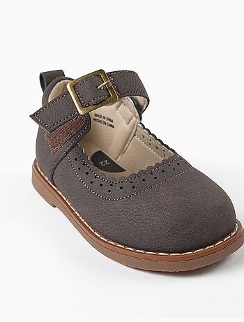 Scarpe Mary Jane con dettagli traforati