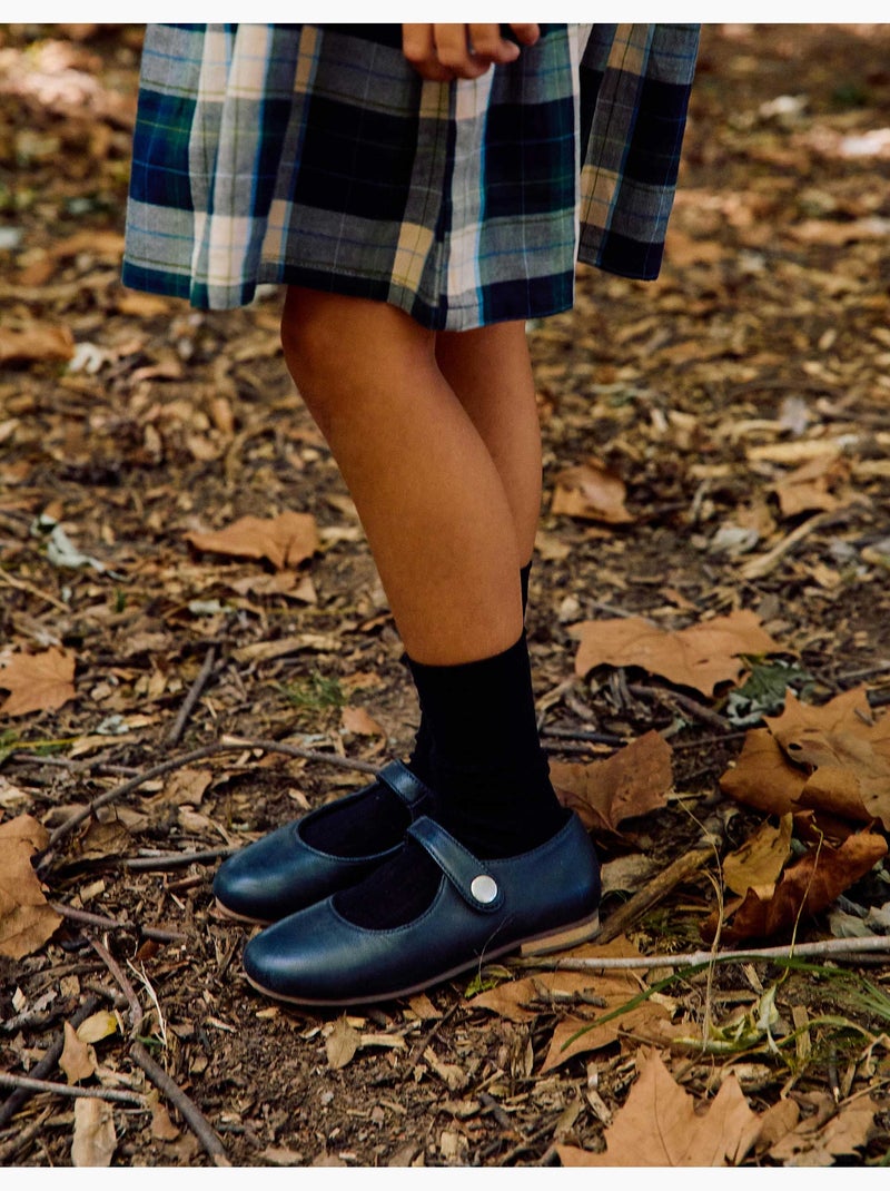 Scarpe mary jane in pelle Blu Blu - Kiabi