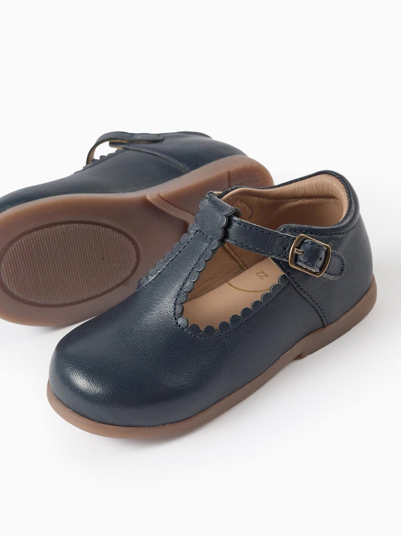Scarpe mary jane in pelle Blu Blu - Kiabi