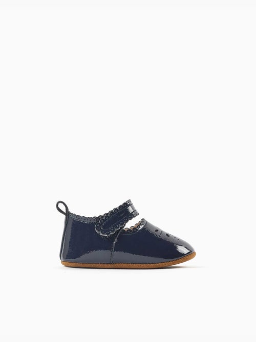 Scarpe mary jane pre-walker verniciate con chiusura a strappo - Kiabi