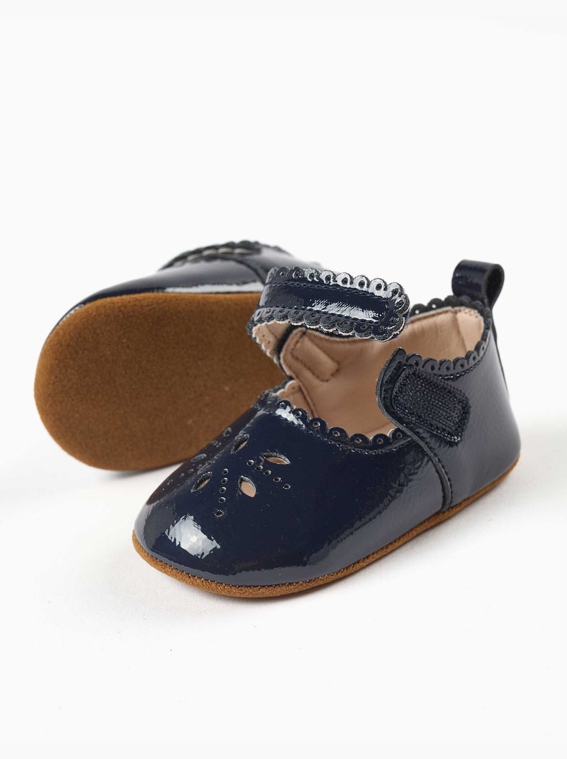 Scarpe Mary Jane pre-walker verniciate con chiusura a strappo Multicolore - Kiabi