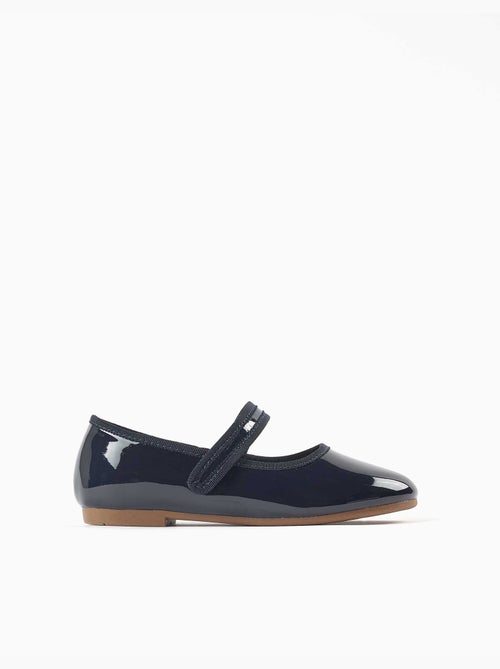 Scarpe Mary Jane verniciate con chiusura a strappo - Kiabi