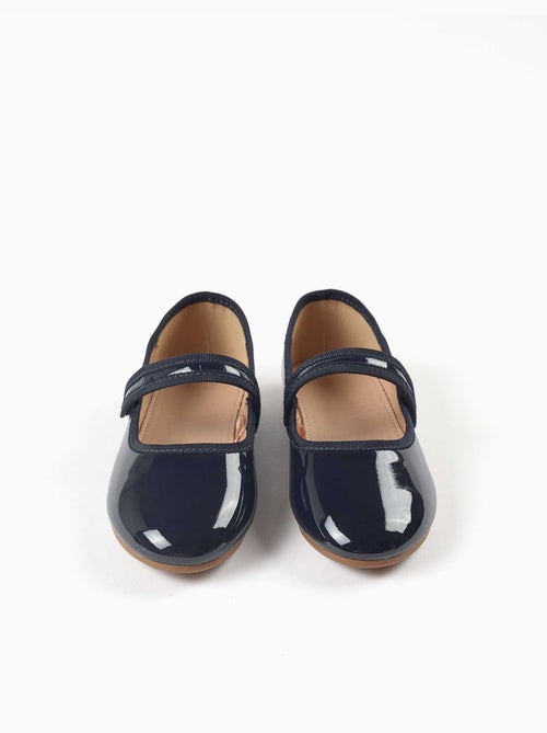 Scarpe Mary Jane verniciate con chiusura a strappo - Kiabi